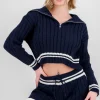 Cardigan con medio cierre