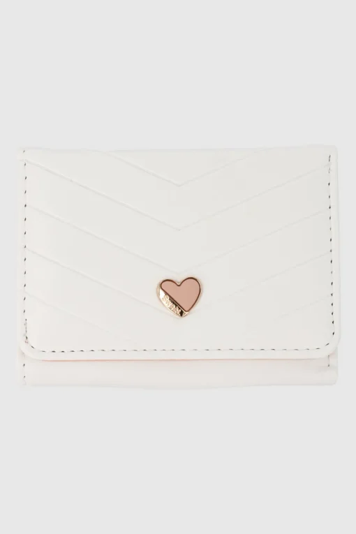 cartera chevron corazon