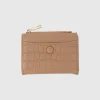 Cartera Mini Croco Botón
