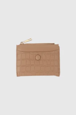 Cartera Mini Croco Botón