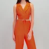 Chaleco crop detalle amarre