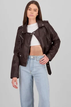 Chamarra Biker Pu