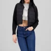 Chamarra capitonada crop