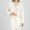 Chamarra crop cortes