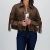 Chamarra Fringe Brillos