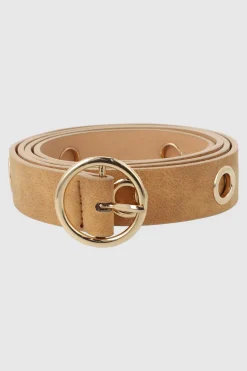 Cinturon delgado doble eyelets