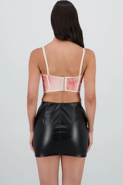 Corset copas estampado marmol