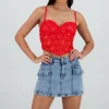 Corset varillas detalle flores