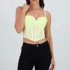 Corset varillas detalle plisado copas