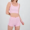 Crop top tirantes textura