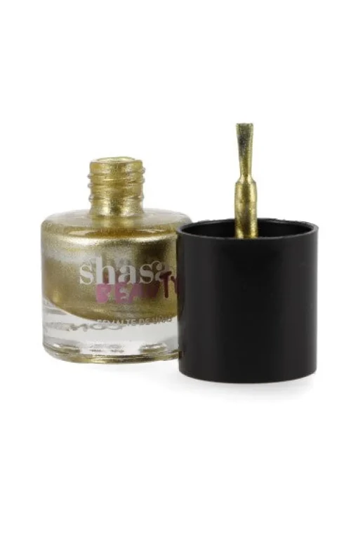 Esmalte de uñas metalizado dorado 10 ml