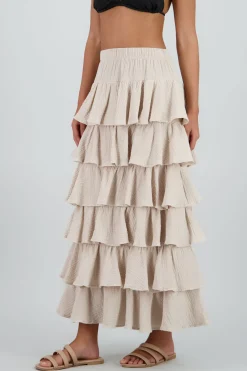 Falda maxi olanes ligera