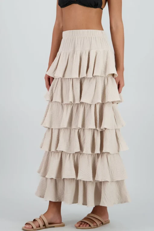 Falda maxi olanes ligera