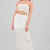 Falda midi textura