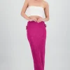 Falda midi textura