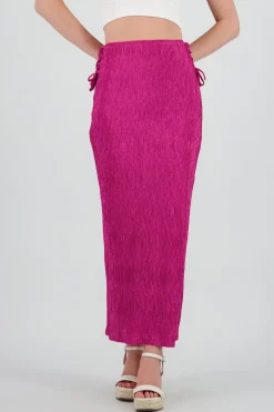 Falda midi textura