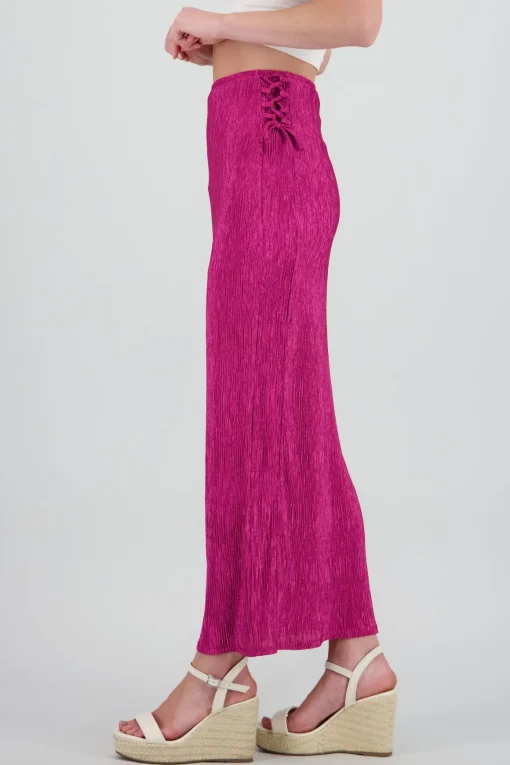 Falda midi textura