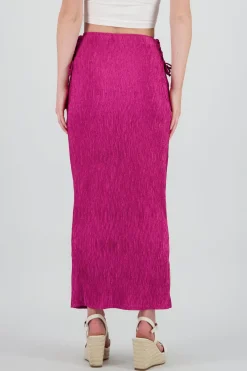 Falda midi textura