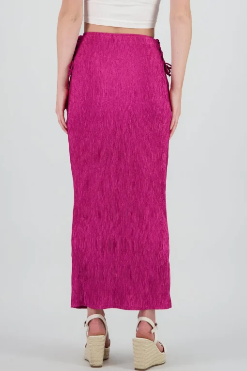 Falda midi textura