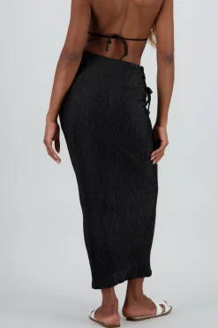 Falda midi textura