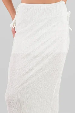Falda midi textura