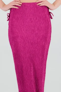 Falda midi textura