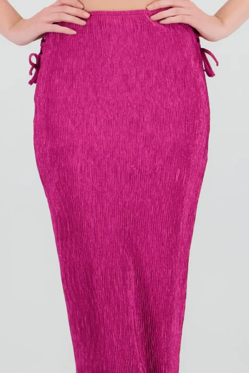 Falda midi textura