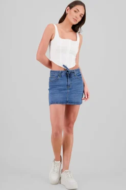Falda mini cinto