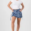 Falda Short 2 Bolsas Con Tiras