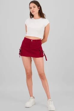 Falda short cargo