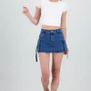 Falda short cargo