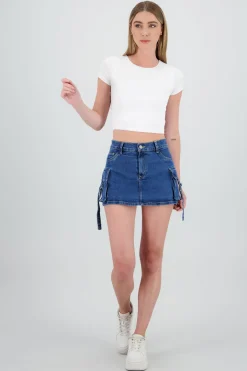Falda short cargo