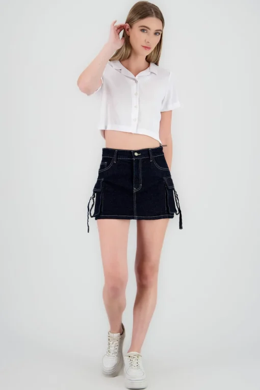 Falda short cargo