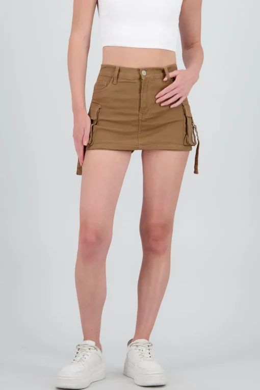 Falda short cargo