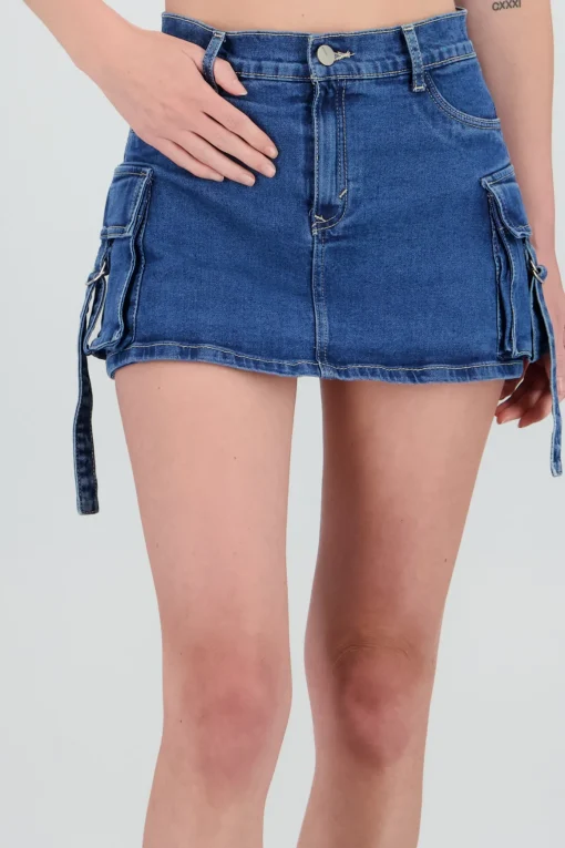 Falda short cargo
