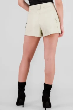 Falda short lisa PU