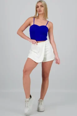 Falda short liso