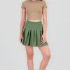 Falda tableada mini