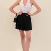 Falda tableada mini