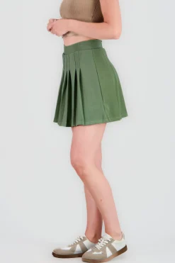 Falda tableada mini