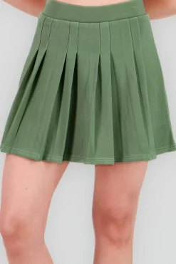 Falda tableada mini