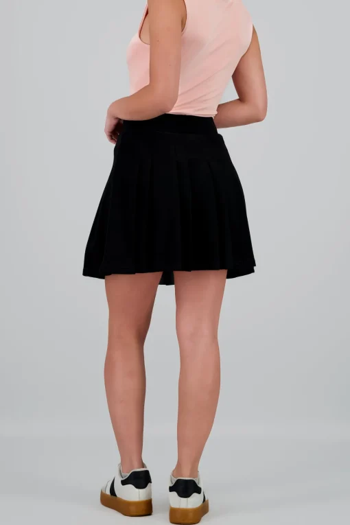 Falda tableada mini