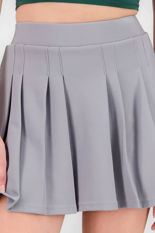 Falda tableada mini