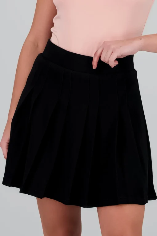 Falda tableada mini