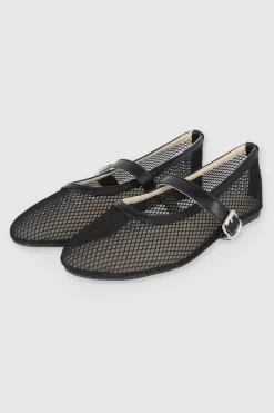 Flat mary jane mesh