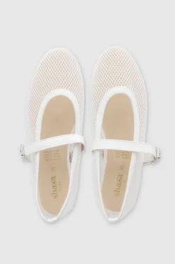 Flat mary jane mesh