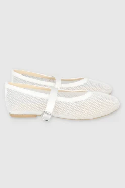 Flat mary jane mesh