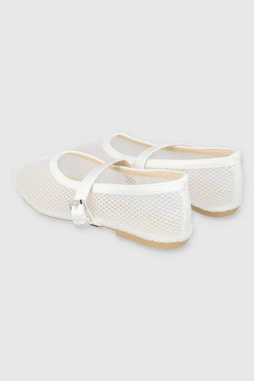 Flat mary jane mesh