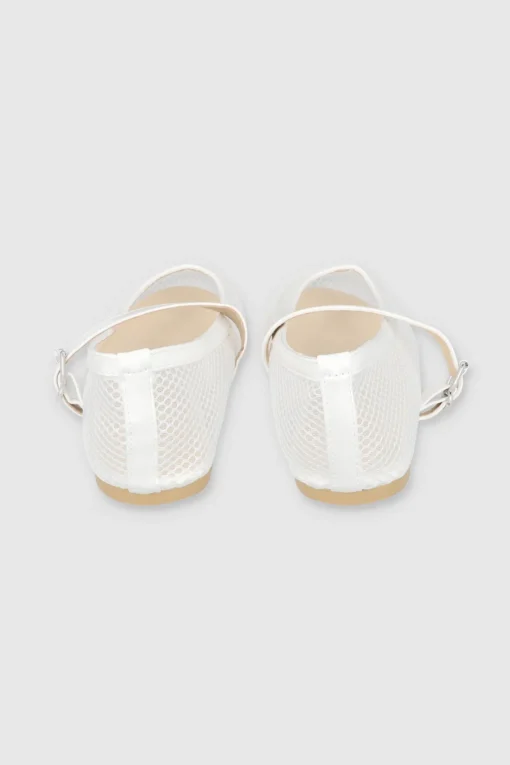 Flat mary jane mesh