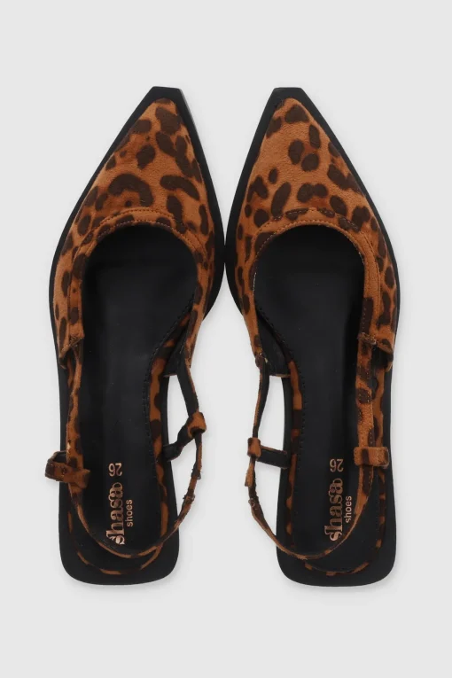 Flat puntal slingback